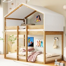 Twin Over Twin Wood Bunk Bed