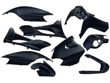 9 Piece Metallic Black Fairing