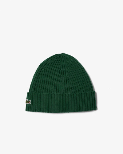 Lacoste mens ribbed - beanie,