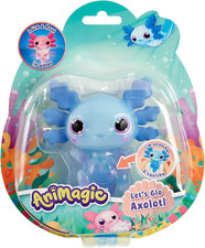 Animagic Lets Glo Axolotl, Your Glowing, Floating, Squishy, Drop in Water Blue
