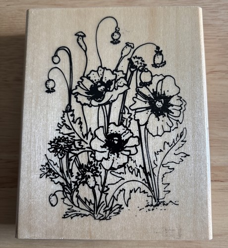 Anita large wooden - anita's, poppies