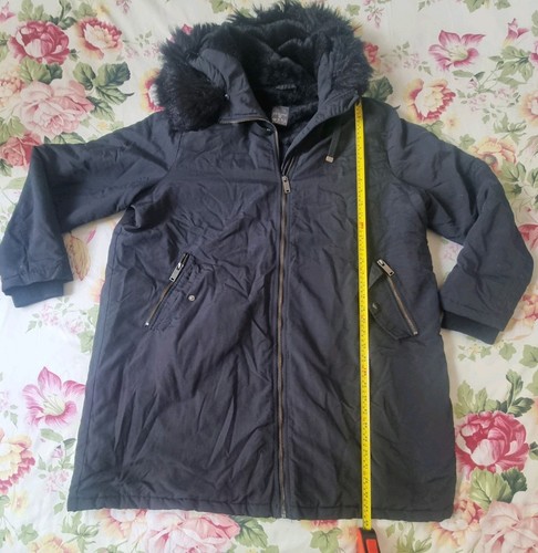 Primark black parka - parka, faux