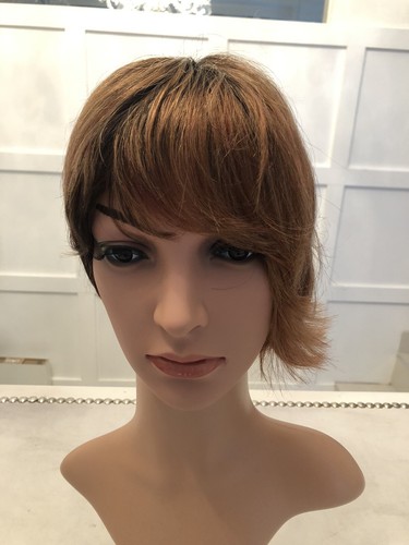 Real hair short caramel - short, rooted