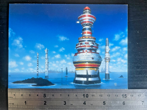 Chris foss postcard - foss, unused