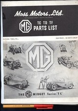 MG TC-TD-TF PARTS CATALOG Moss Motors ltd. Edition 12