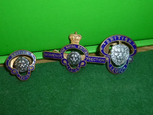 British legion enamel badge - enamel,