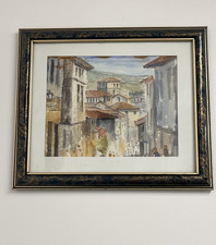 Vintage Original Oil on Board Watercolour Framed Signed Painting FREE DELIVERY