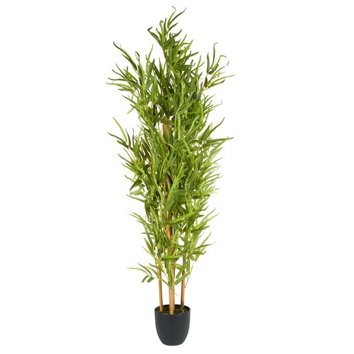Faux bamboo tree - bamboo, pot