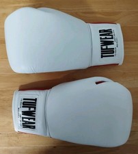 Tuf Wear Rocky IV style Boxing Gloves White & Red Apollo Creed