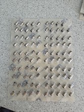 99 x SMALL 5mm CLEAR  BULBS 28V 0.024A