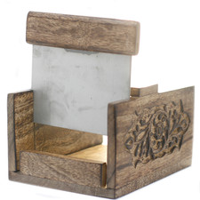 Carved Mango Wood Soap Loaf Cutter – Handmade Soap Cutting Tool