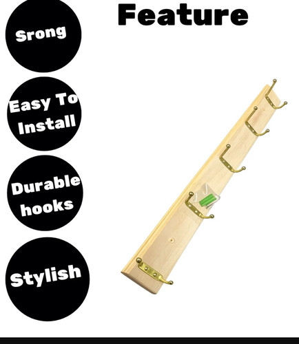 Strong wooden wall coat - x,