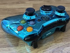 Microsoft Xbox 360 Controller Custom Reshell IRON MAN BLUE CHROME