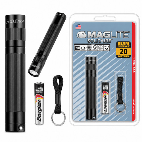 Maglite solitaire black aaa - solitaire,