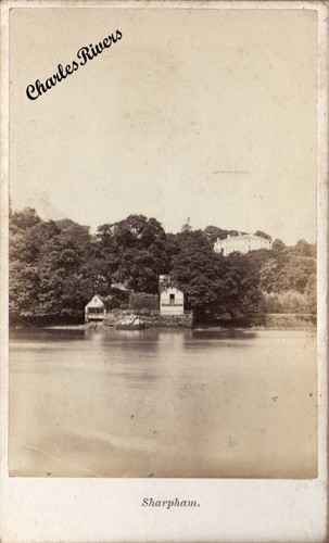 C1880 cdv sharpham house - c1880,