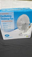 Prem-I-Air  12 White Oscillating Desktop Fan with 3 Speed Settings