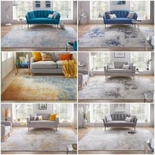 Rossa Abstract Rug for Living room Bedroom Modern Distressed Short Pile Soft Rug