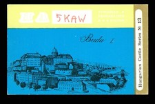 QSL Card Radio Hungary HA5KAW 1973 Hungarian Castle series No 13 ≠ B495
