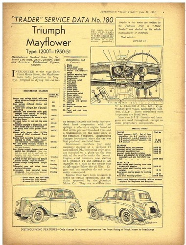 Triumph mayflower saloon - triumph,