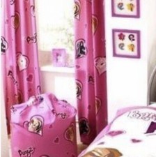 Bratz Ponyz 2000s y2k Bedroom Ready Made Curtains 66"x54" Pink Pony Retro Girls