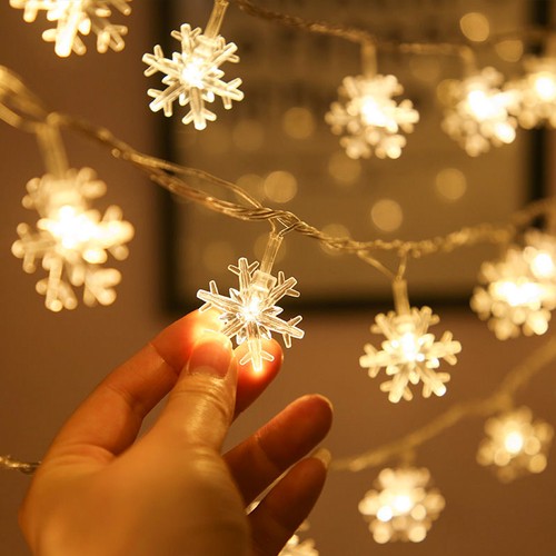 Snowflake fairy lights led - lights, 40