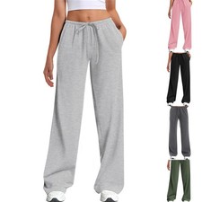Women's Lounge Pants Wide Leg Yoga Pants Casual Pajama Bottoms Loose Sweatpants