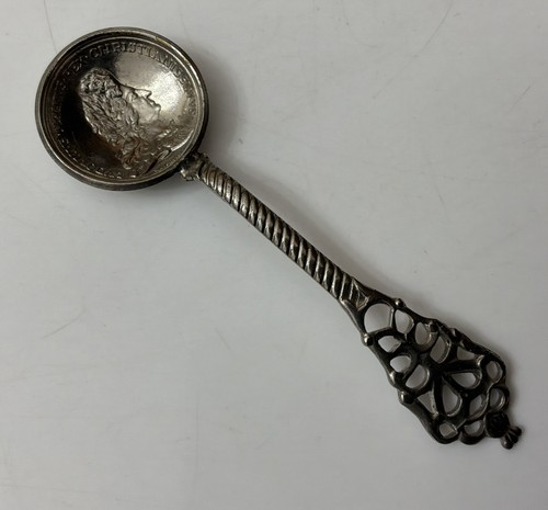 Vintage white metal silver - white,