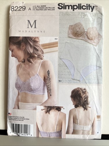 Simplicity sewing pattern bra - pattern,