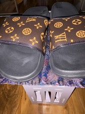 Men’s Sliders Brand New Never Been Worn Size 10.5 Brown Designer Sandals