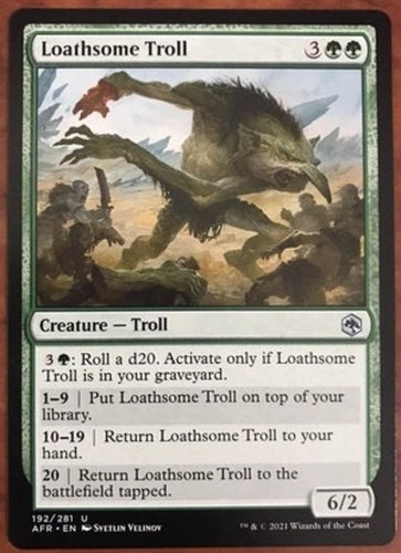 Loathsome troll magic the - "loathsome, troll"