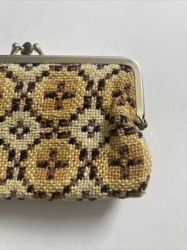 Vintage welsh blanket purse - vintage,