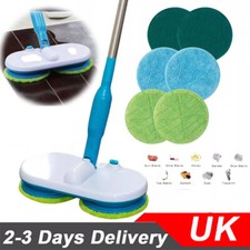 Electric Rechargeable Cordless Floor Cleaner Scrubber Sweeper Polisher Mop UK
