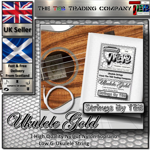 Strings teb ukulele gold - by,