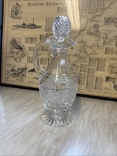 Cumbria Cut Crystal Grasmere 12” Footed Handled Glass Decanter