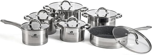 12pc cookware set - cookware, saucepan