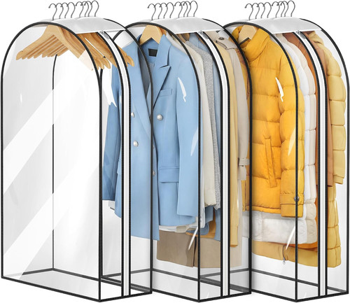 Gusseted clear suit covers - suit,