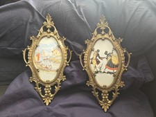 Vintage brass wall frames - wall,