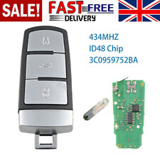 3 Button Car Key Fob 434Mhz ID48 Chip 3C0959752BA For VW Passat CC B6 B7 Magotan
