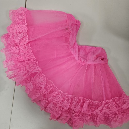 Neon pink tutu skirt lace - pink, r4l