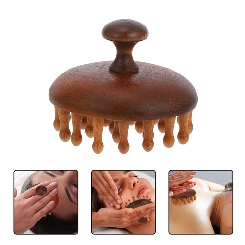 Wide tooth sandalwood scalp - wide,