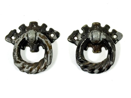 Vintage metal drop handles - vintage,
