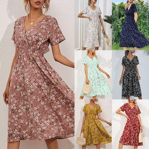 Womens floral boho - floral, v