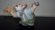 Nao By Lladro Clown Trumpet Bowing Sing Along ? 1492 Dated 2004 Perfect Conditio
