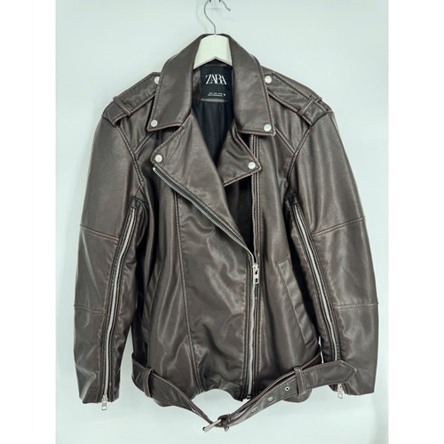 Zara mens faux - leather, biker