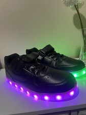 Black LED Light Up Trainers