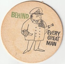 BEER MAT - WORTHINGTON BREWERY - GREEN SHIELD - (Cat 033) - (1960)