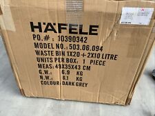 HAFELE KITCHEN CABINET PULL-OUT BIN GREY 40LTR (172JY)