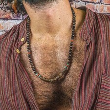 Mens Beaded Necklace Bohemian