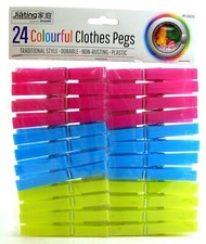 24 Large Plastic Clothes Jumbo