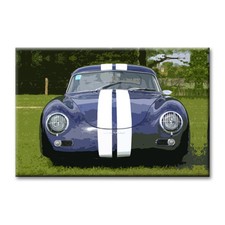 cc art - CANVAS PRINT - PORCHE 356 OUTLAW -24"x36"